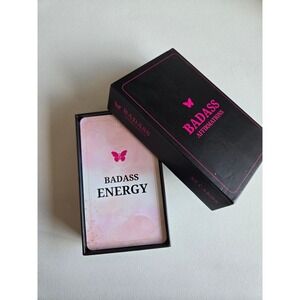Lazario Pink Black Badass Affirmations Cards 55 Card Deck Motivational Self Love